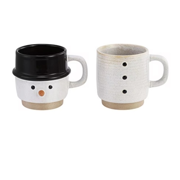 Demdaco Snowman Stacking Mugs 8oz Each. - Picture 2 of 6